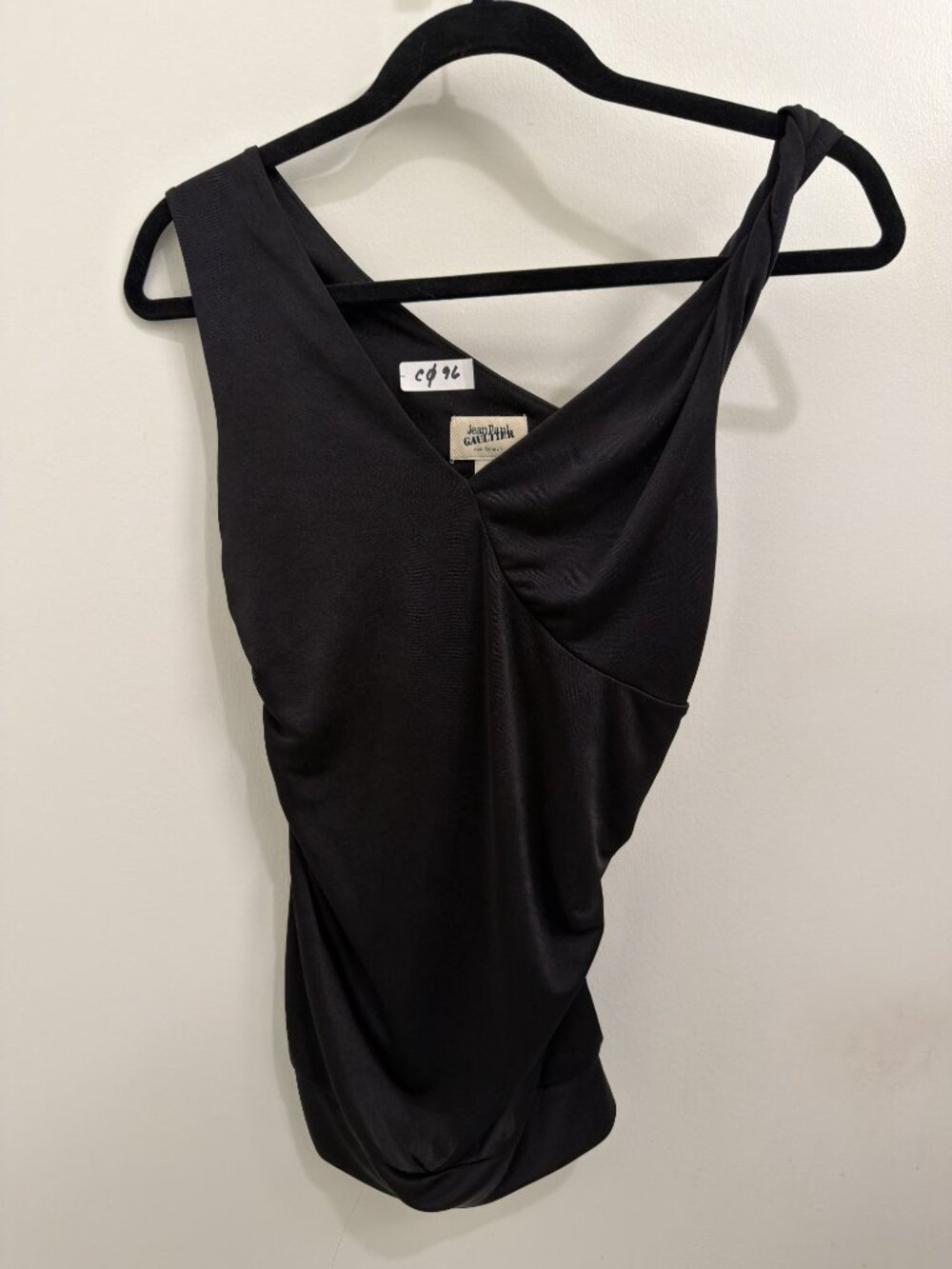 C096 Jean Paul Gaultier for Target Asymmetrical Ruched Tank Top